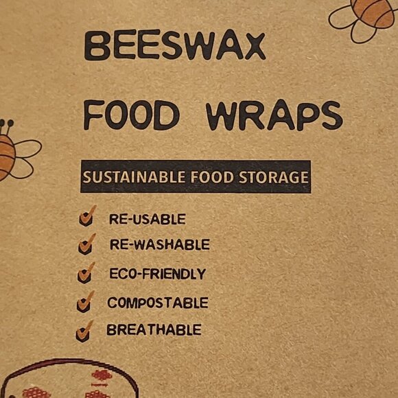 NWT 9 Bee’s Wrap Resuable Bee’s Wax food wraps. - Picture 5 of 7
